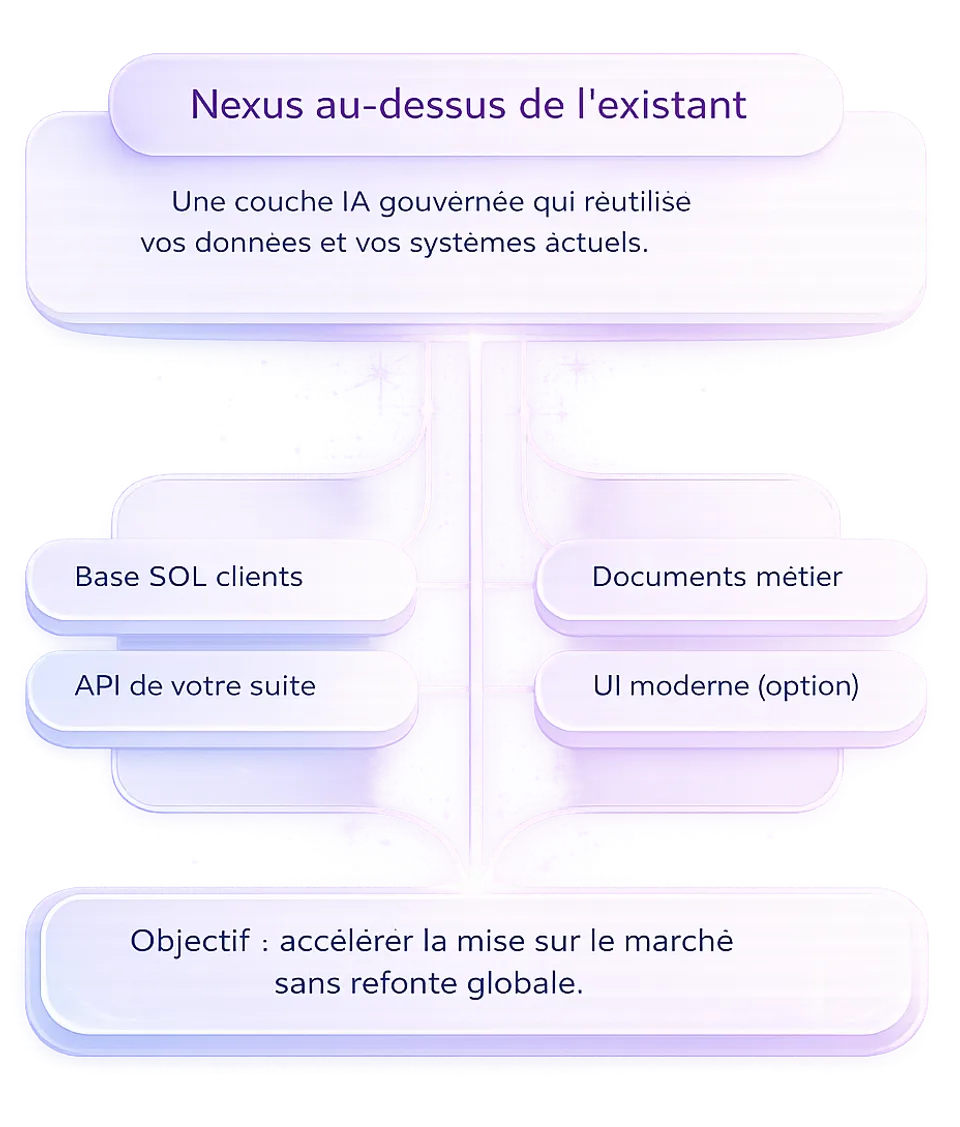 Schéma Nexus au-dessus de l’existant