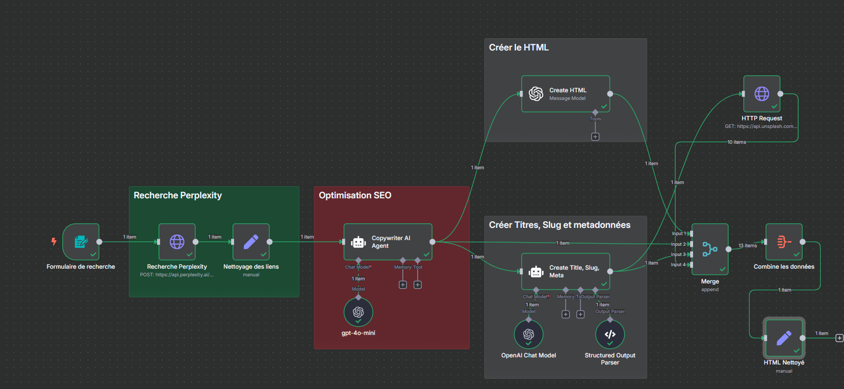 AUTOMATISATIONS - Interface